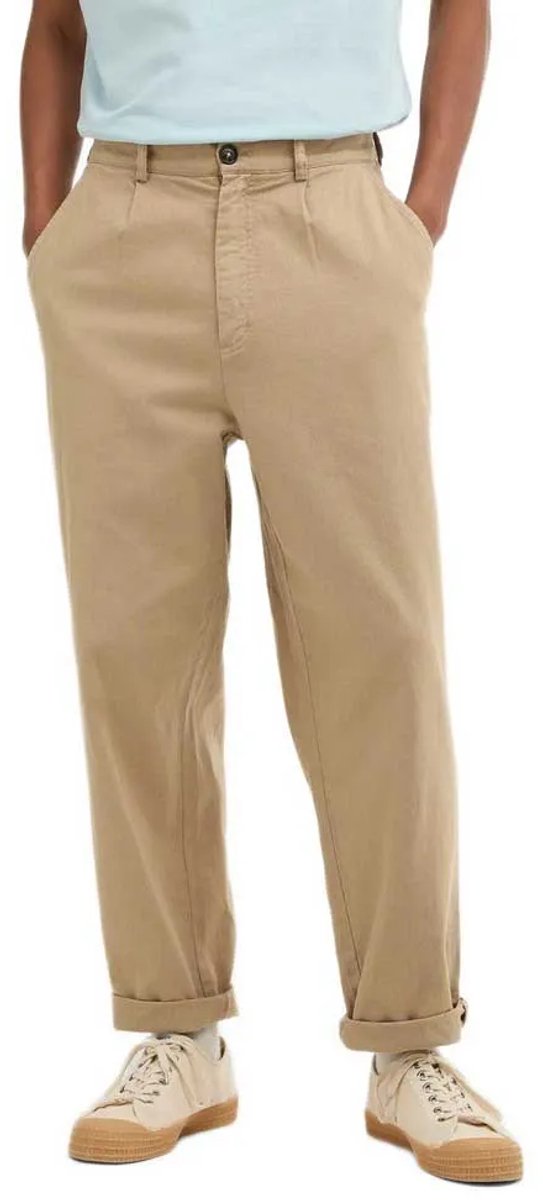 Barbour Mtr0801 Linen Relaxed Fit Broek Beige 38 Man