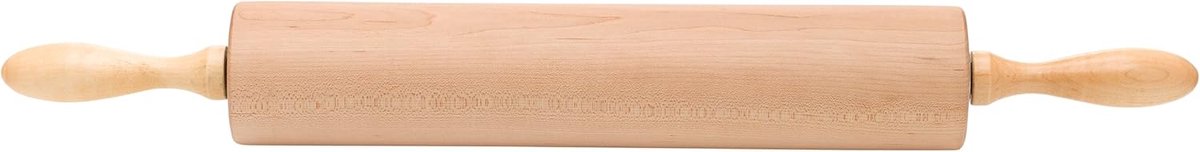 Rolpen van hout - Deegroller - Bakken thuis - Roestvrijstalen lagers - 30 cm lengte - Bruin