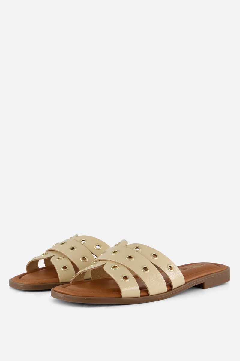 Cellini Slippers beige Leer - Maat 40