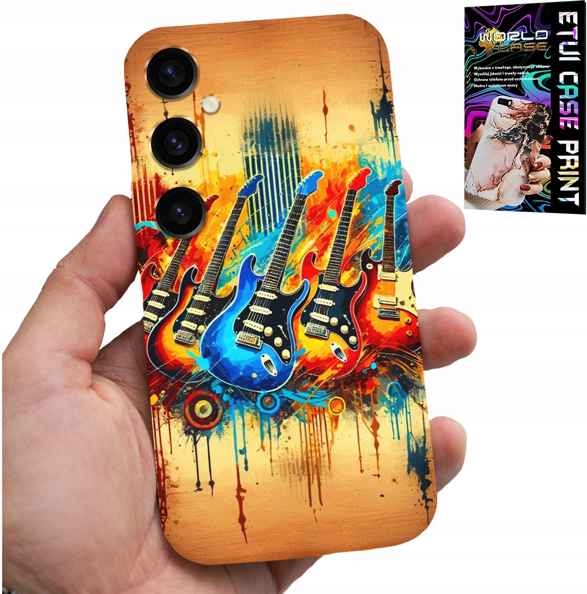 HOESJE VOOR SAMSUNG GALAXY S25 - ELEKTRISCHE GITAAR, ROCK AND ROLL, METAL