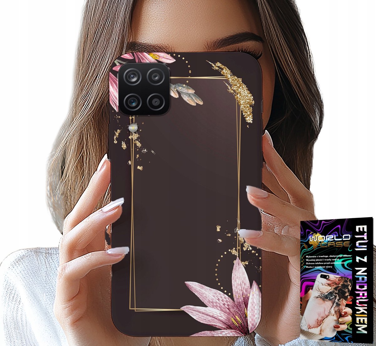 HOESJE VOOR SAMSUNG GALAXY A22 5G - ELEGANT BLOEMENPATROON