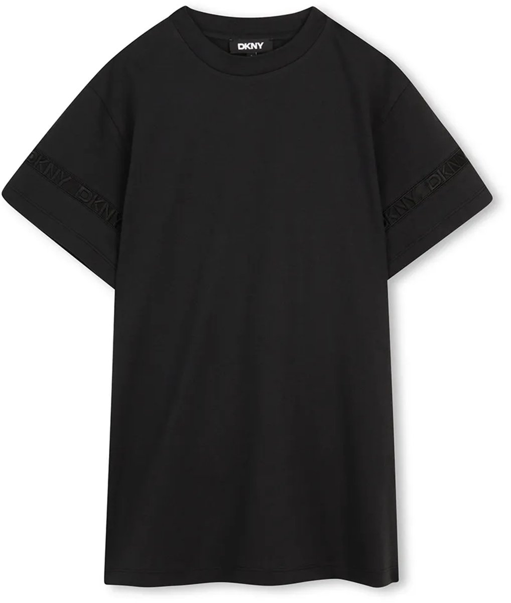 Dkny D62600 Korte Mouw Jurk Zwart 4 Years Meisje