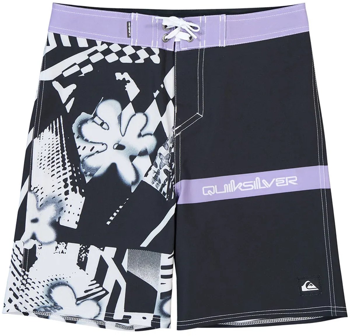 Quiksilver Surfsilk Straight 17´´ Zwembroek 16 Years Jongen Zwart