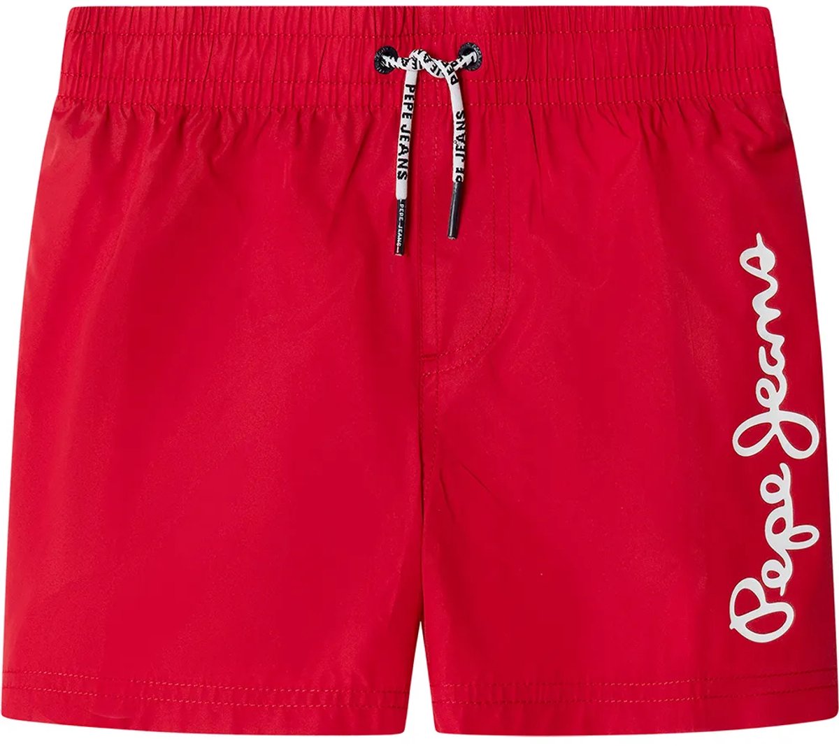 Pepe Jeans Logo Zwembroek Rood 16 Years Jongen
