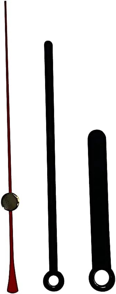 Klok Wijzers - Vervangende Onderdelen - Klok Reparatie - Pers Fit Ontwerp - 89mm Lengte - Zwart