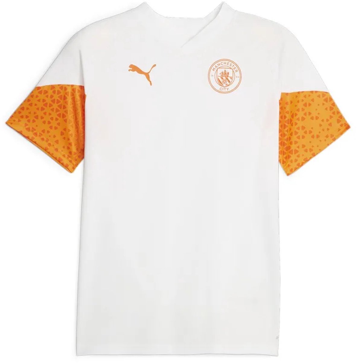 Puma Manchester City Fc 23/24 Training T-shirt Met Korte Mouwen Oranje L Man,Vrouw