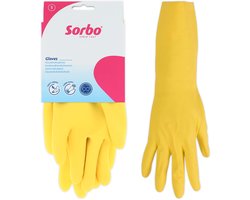 Sorbo Huishoudhandschoenen Strong - Maat S - Schoonmaakhandschoenen met Antislip en Lang Manchet