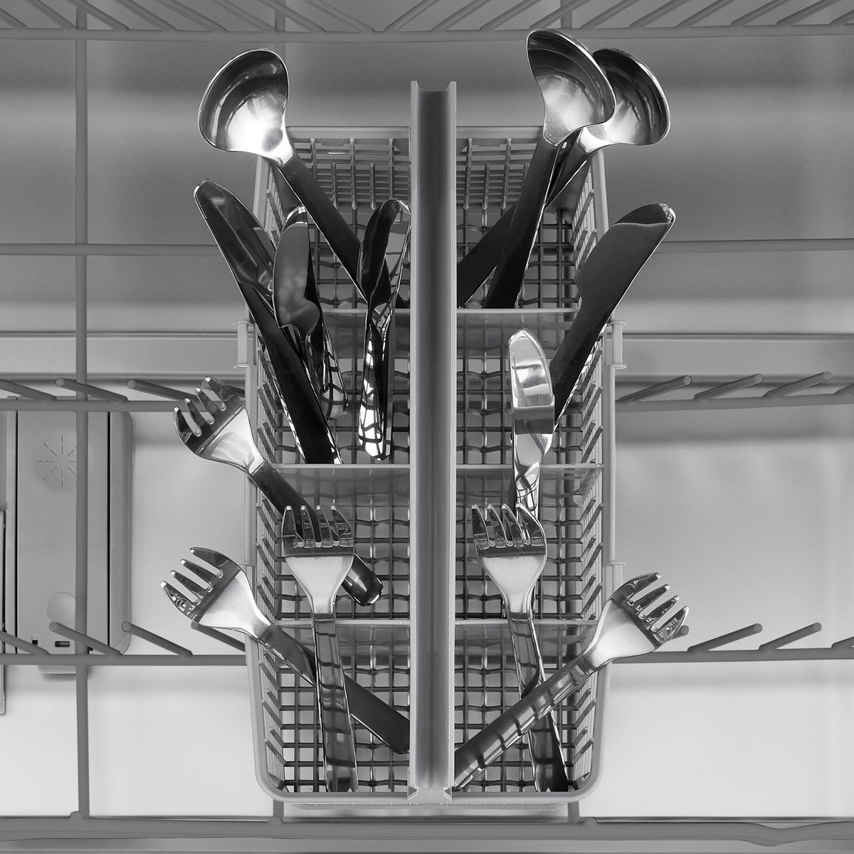 Inventum VVW6008AB vaatwasser - 12 couverts - Bestekmand - 5 programma’s - Deur opent automatisch - Startuitstel - Energielabel D - Vrijstaand - Zwart — afbeelding 5