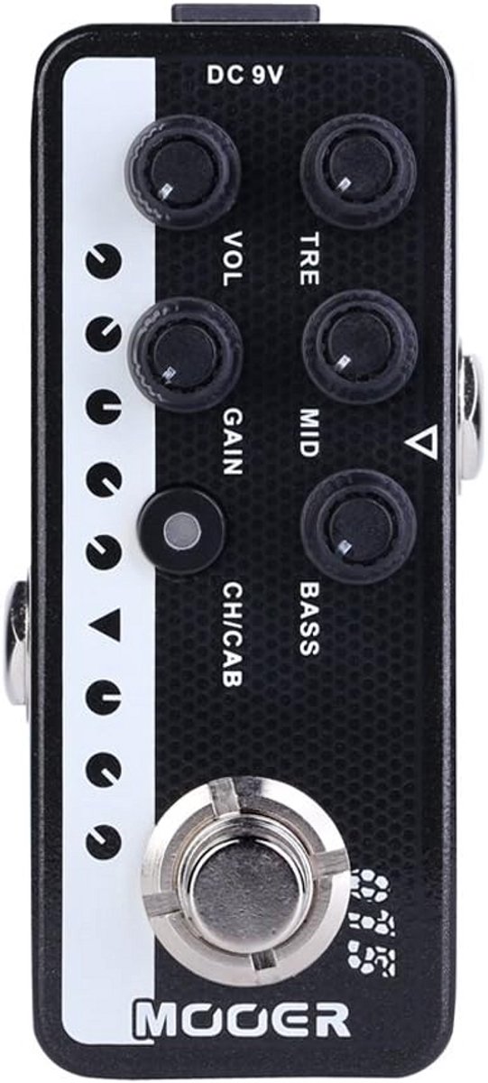 Tweekanaals Voorversterker voor Elektrische Gitaar met 3-bands EQ