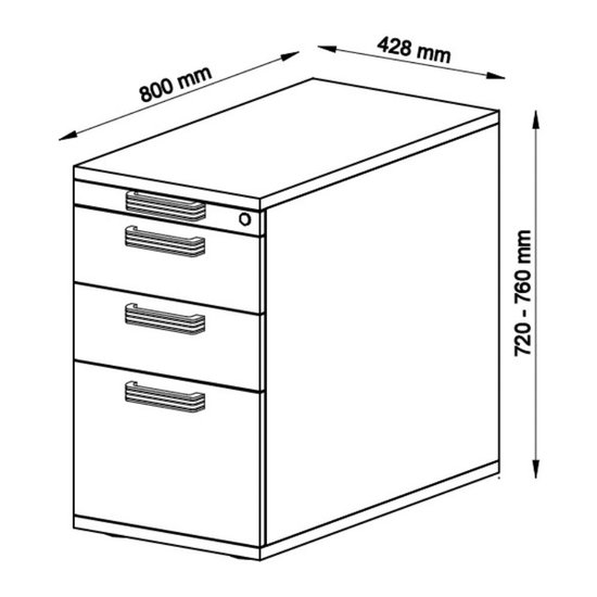 Signa Sc40 SG - Roll conteneur Gris