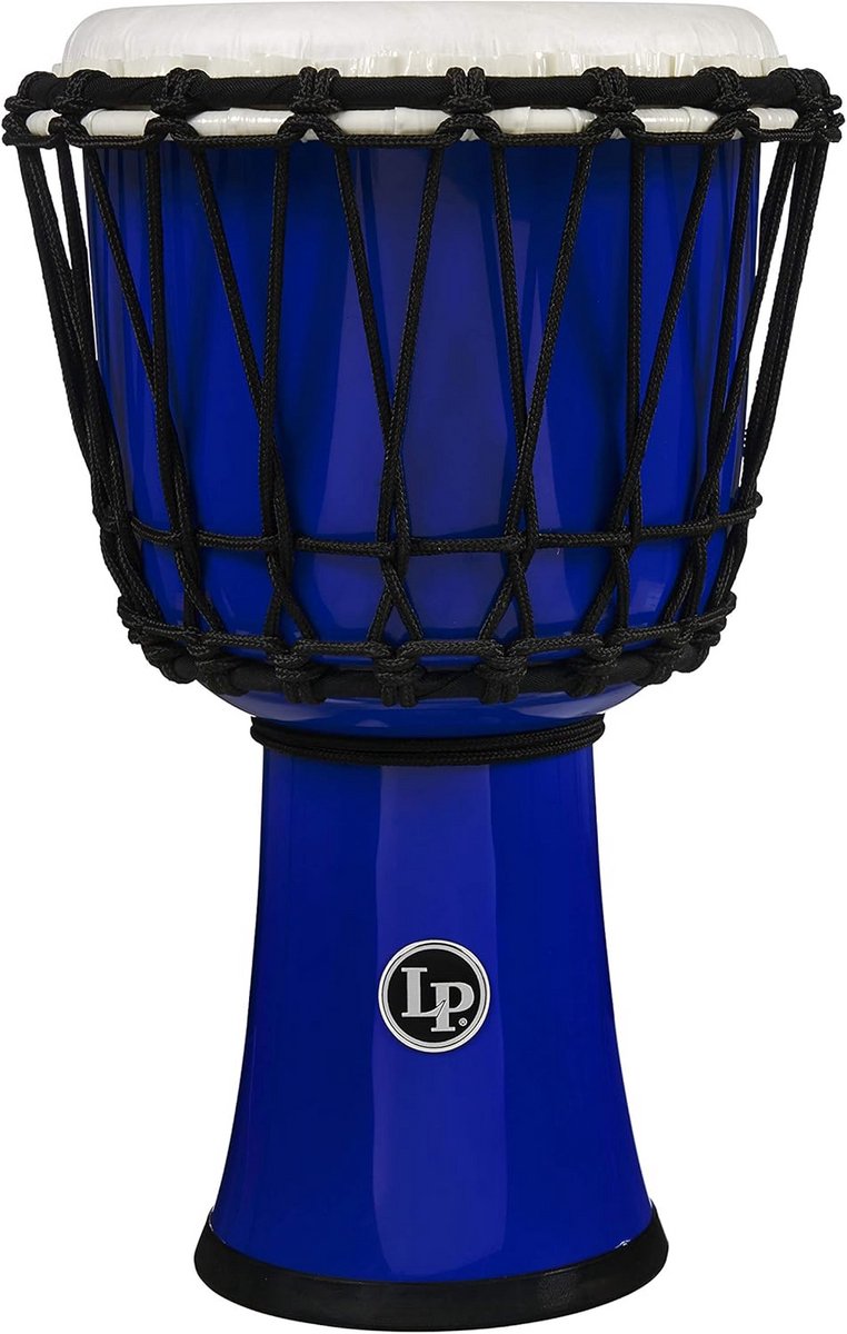 Djembe Trommel 7 Inch Touwgestemd Percussie Instrument Blauw