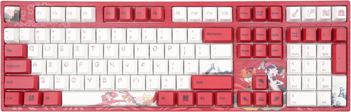 Mechanisch Toetsenbord met Bruine Switches, Volledig Formaat (108 toetsen) - US Layout