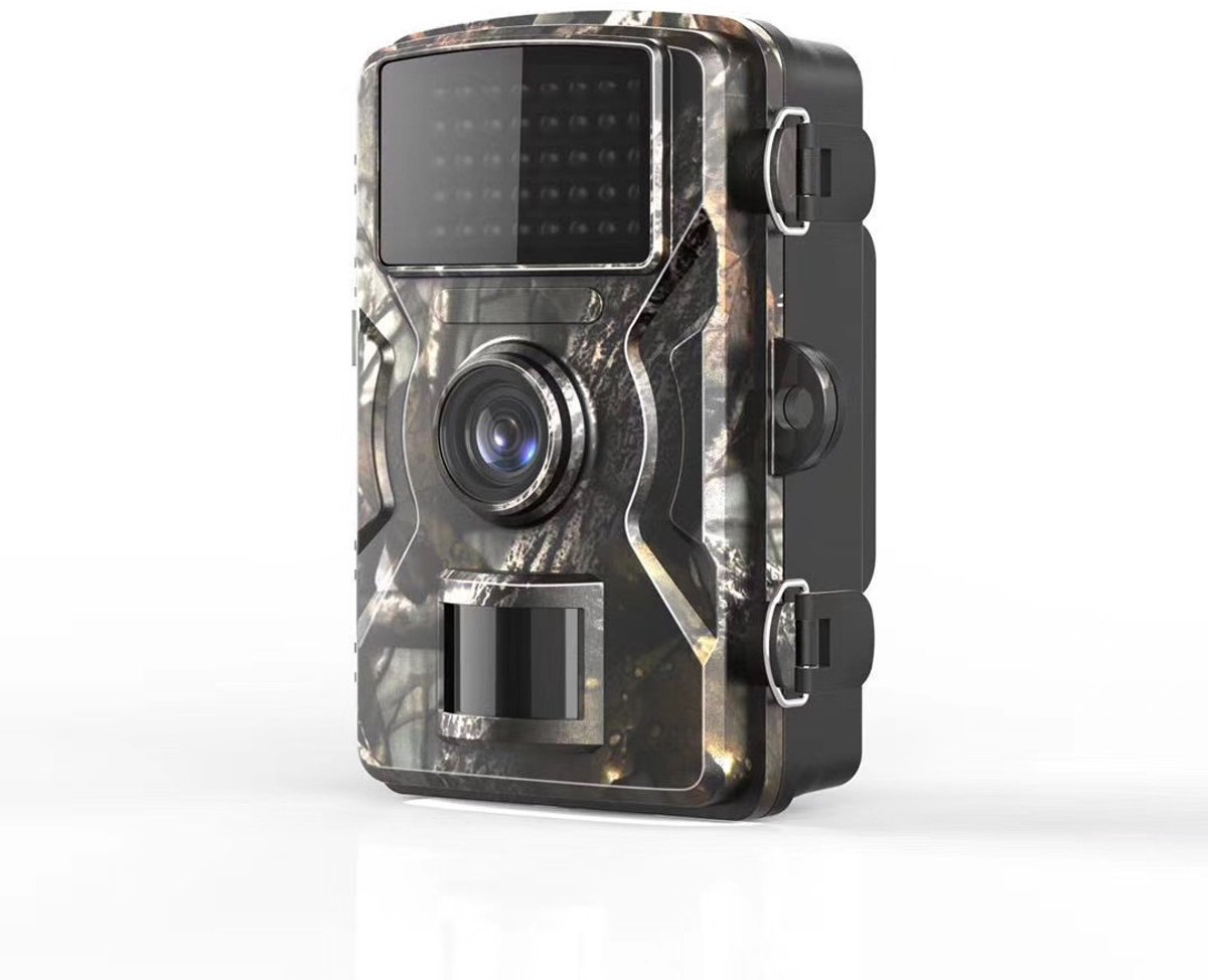 Wildcamera met bewegingsdetectie en nachtzicht; IP66 infrarood nachtzichtcamera geschikt voor gebruik buitenshuis in boomgaarden en op boerderijen (batterijen niet inbegrepen).