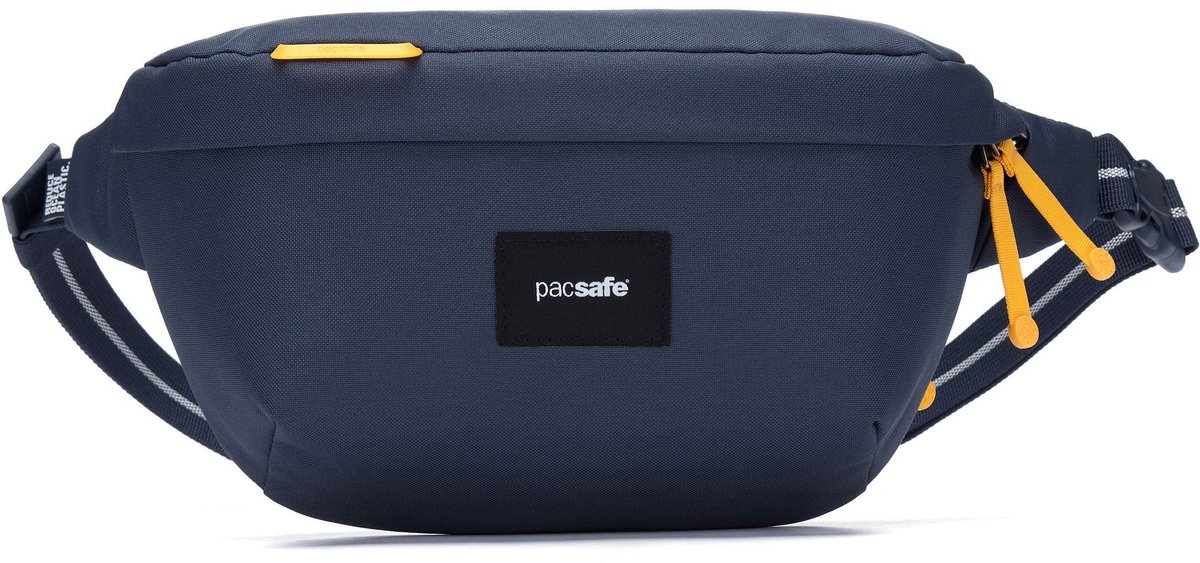 Pacsafe GO Sling tas - 2.5L - RFID - Anti-diefstal - Waterafstotend - Gerecycled - Festivaltas - Blauw