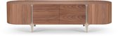 Icon Living - TV Dressoir Sarah 008 Soft-Close 200x50x55 Walnoot Poot Creme