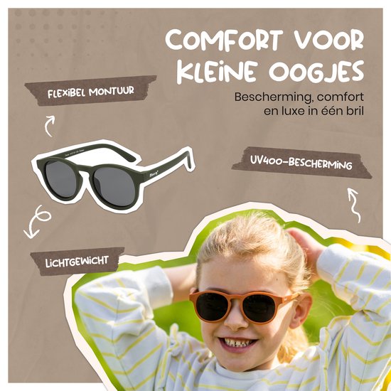 Maesy Kinder Zonnebril Faela - 3 t/m 6 jaar - Flexibel - UV400 Bescherming - Zonnebril Kind - Groen van Maesy — afbeelding 5