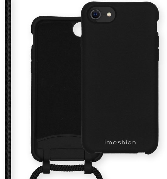 Coque arrière iMoshion Color avec cordon amovible iPhone SE (2020) / Housse 8/7 - Zwart