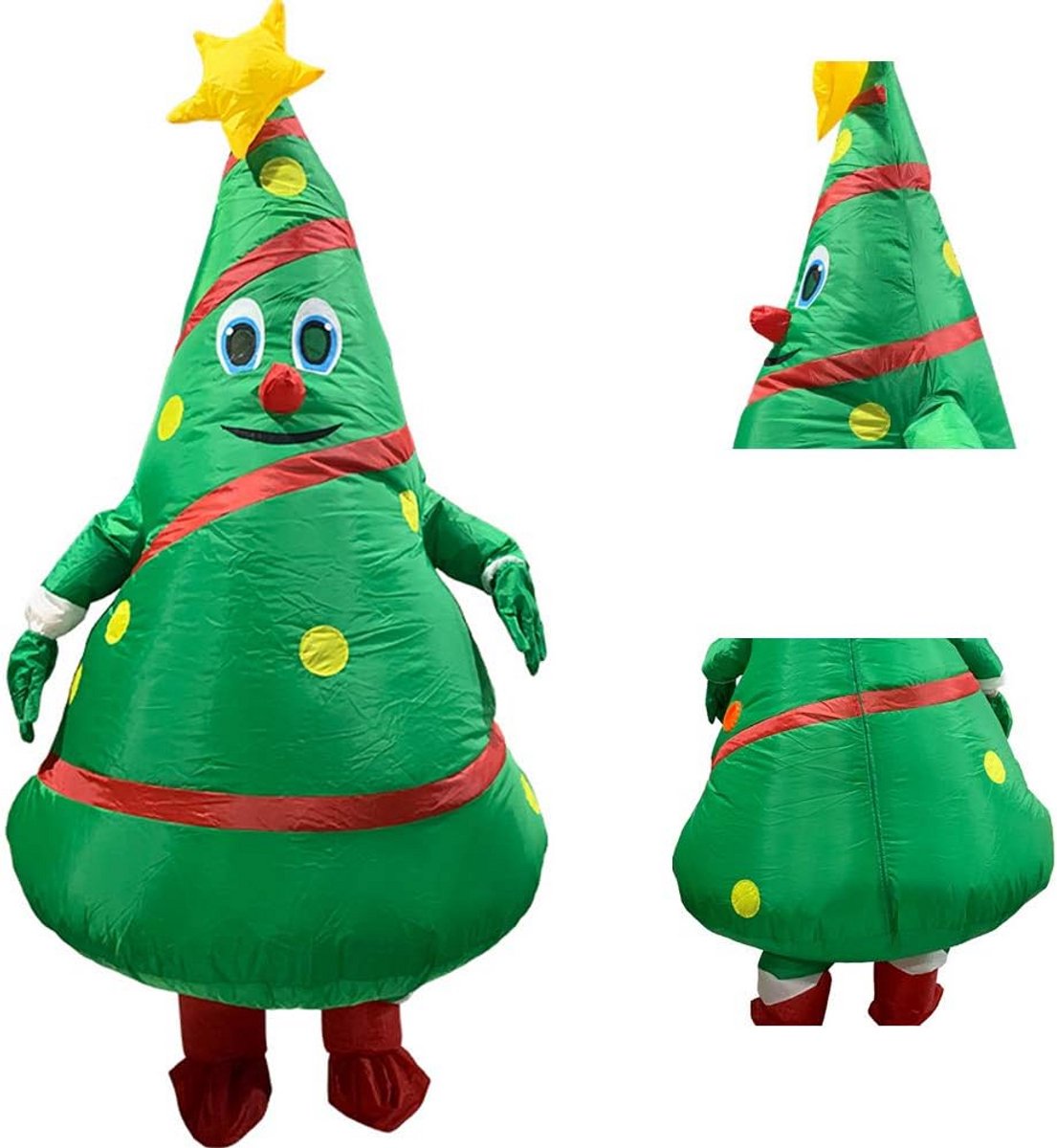 Opblaasbaar Kerstboom Kostuum voor Feestjes en Cosplay