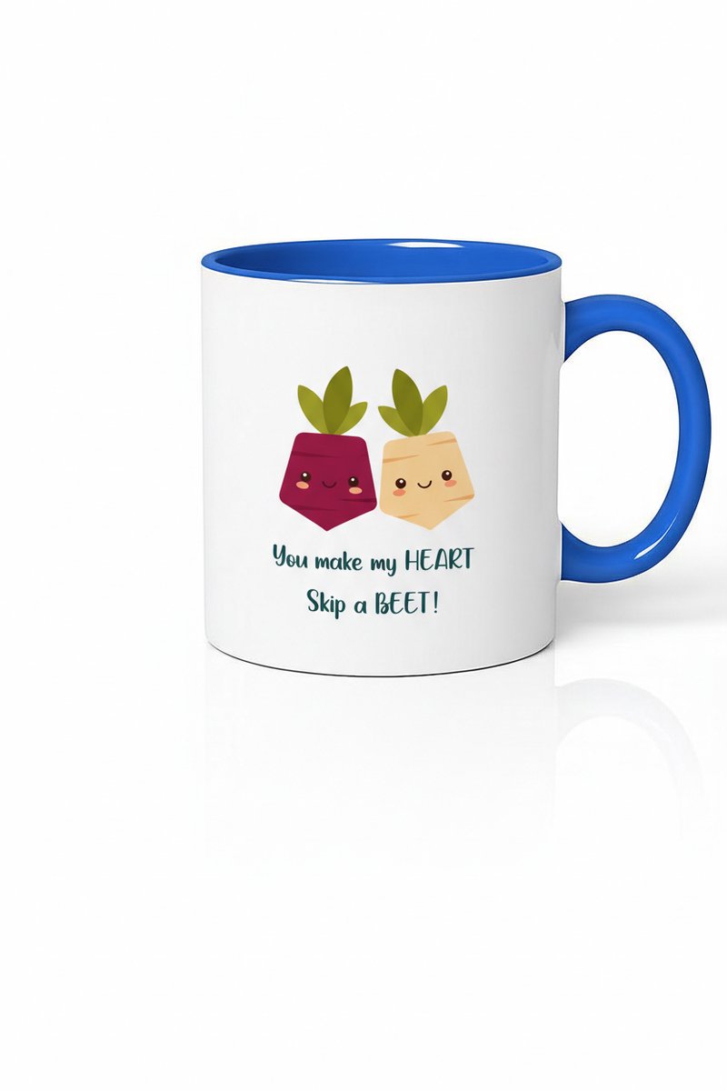 Mok 'You Make My HEART Skip a BEET!' - Lieve Bietjes Liefde Cadeau