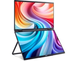 Acer PD193QTE - Opvouwbaar Portable Dual Screen Monitor – 18.5 inch - Touchscreen - 100Hz