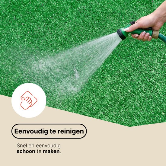 Tapiso Tapis de Gazon Natural Kunstgras Vert pour Jardin Balcon Terrasse Véranda Hauteur 6 mm Taille-400x400