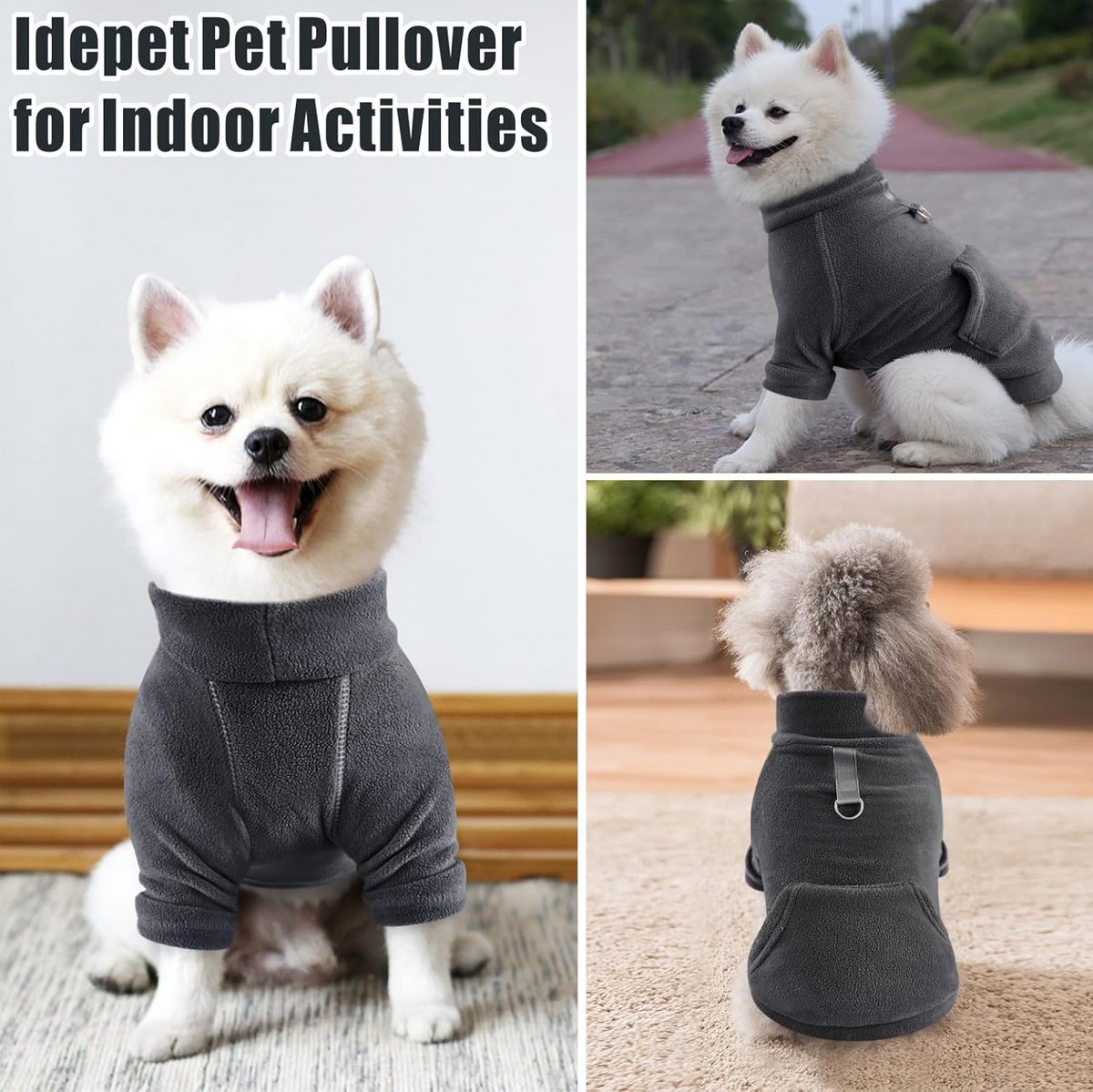 Honden Hoodie Kleding voor Dieren - Warme Katoenen Sweatshirts met Zak voor Kleine en Middelgrote Honden en Katten - Zwart, Large — cadeau in Cadeau-ideeën - foto 6