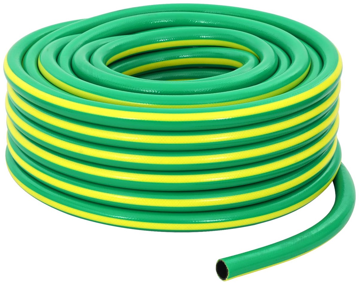 vidaXL - Tuinslang - 5-laags - Groen - en - Geel - 1" - 20 - m - PVC