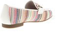 Gabor instapper met multicolor zigzag patroon en beige leren hiel.