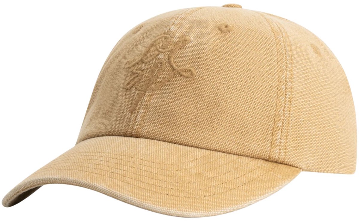 Olaf - Camel Olaf Monogram Washed Canvas Cap Petten Camel A240814
