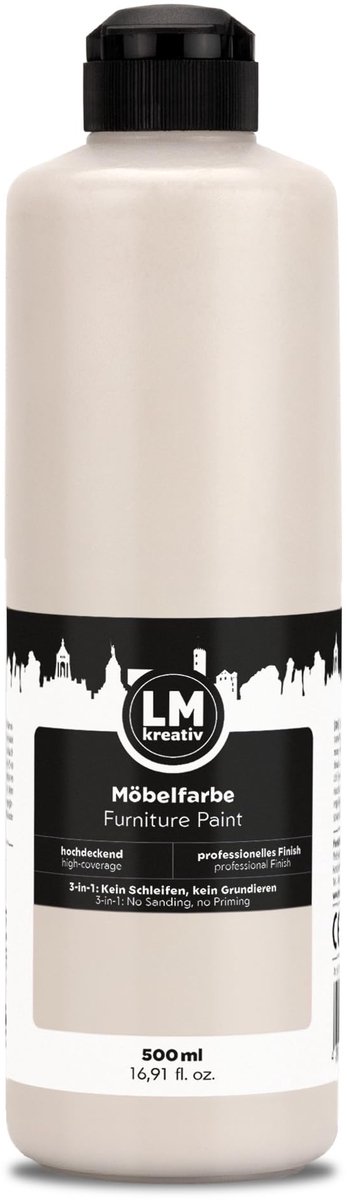 LM-Kreativ meubelverf – 500 ml – hellbeige – zonder schuren