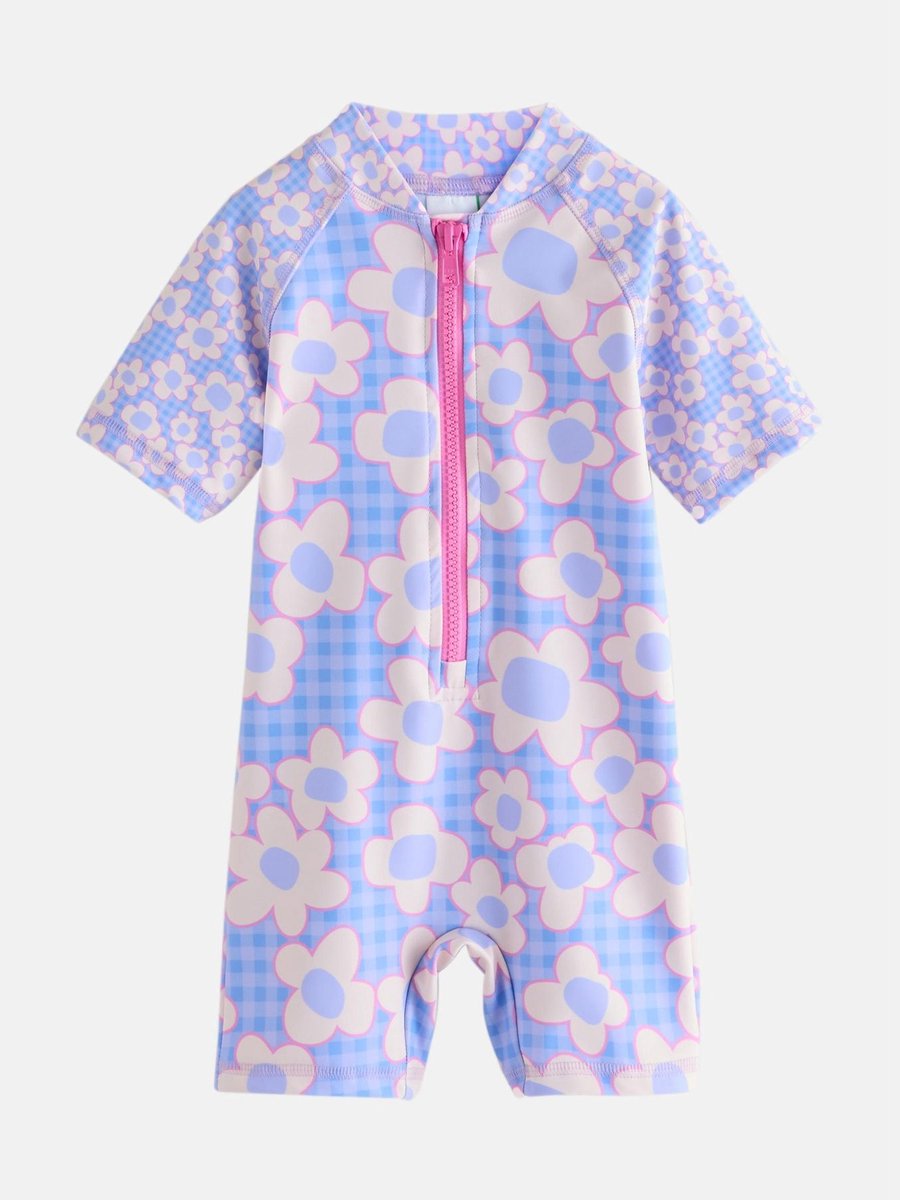 Next - Meisjes - Badpak met zonbescherming - Blauw