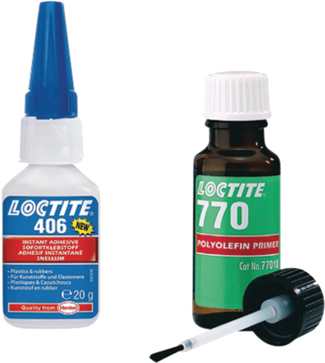 Loctite - Zestaw - Trudnosklejalne Tworzywa - 406 - 770