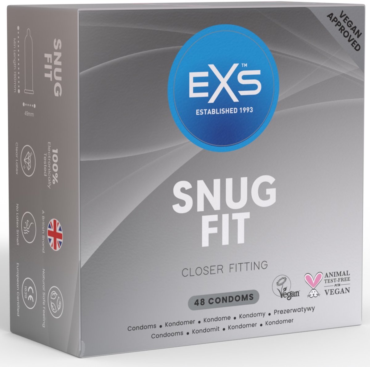 EXS Snug Fit 48 condooms