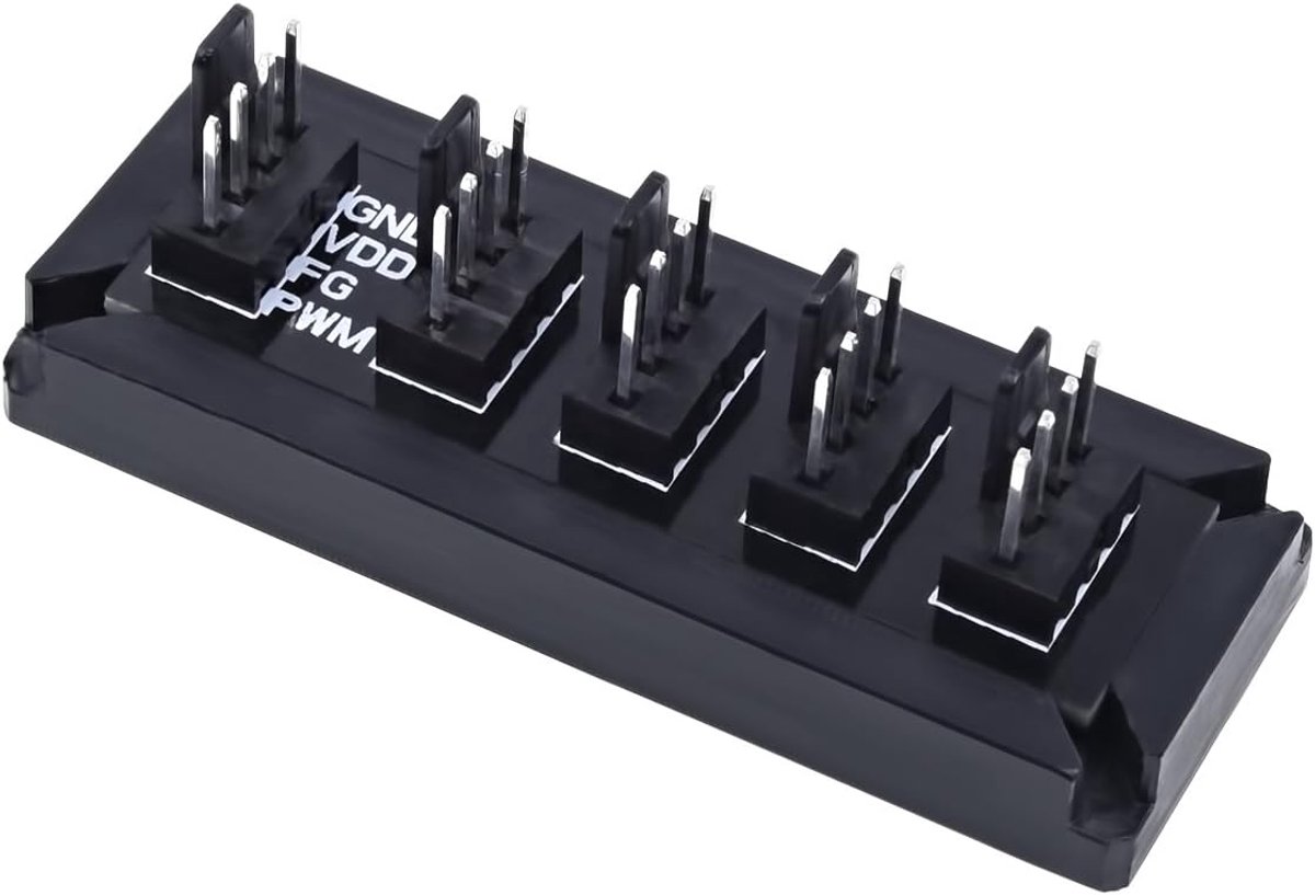 Kabelverdeler - Ventilator Splitter - PC Koeling - Meerdere Fans Aansluiten - 7 x 3 x 3 cm - Zwart