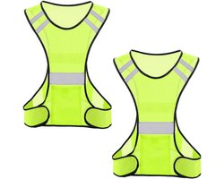 Reflecterend Loopvest - Sportvest Ademend - Veilig Sporten - Set van Twee