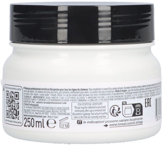 L’Oréal Professionnel Metal Detox Masker – Beschermend masker tegen haarbreuk en kleurverandering voor meer glans – Voor beschadigd haar – 250ml
