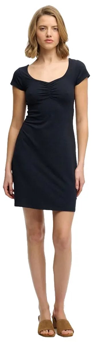 Superdry Sweetheart Jersey Mini Korte Mouwen Korte Jurk 2XS Vrouw Marineblauw