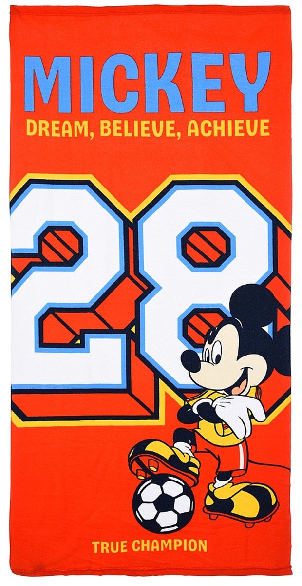 Mickey Mouse strandlaken Oranje 70 x 140 cm - polyester