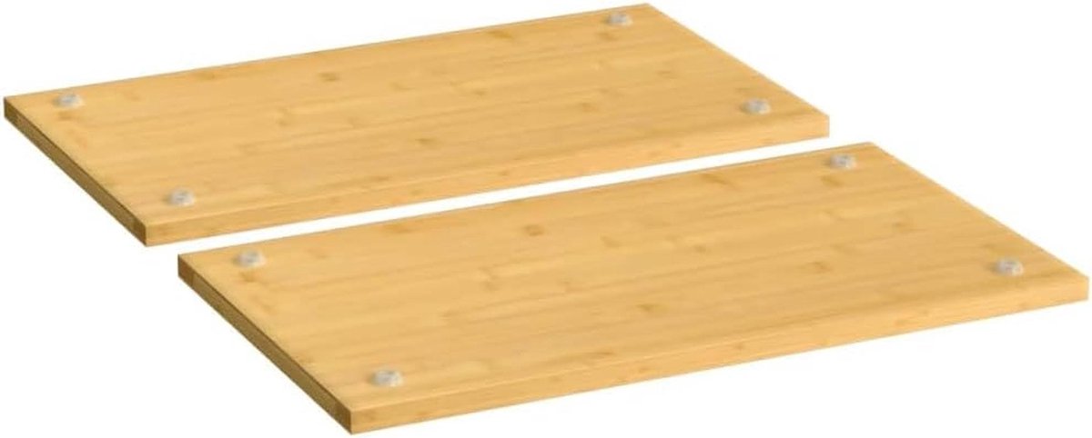 Bamboe kookplaatcovers set van 2, 50x28x1,5 cm
