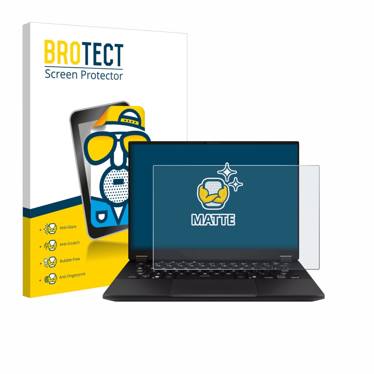 BROTECT - Screenprotector voor ASUS TUF Gaming A14 - Folie Beschermfolie matte