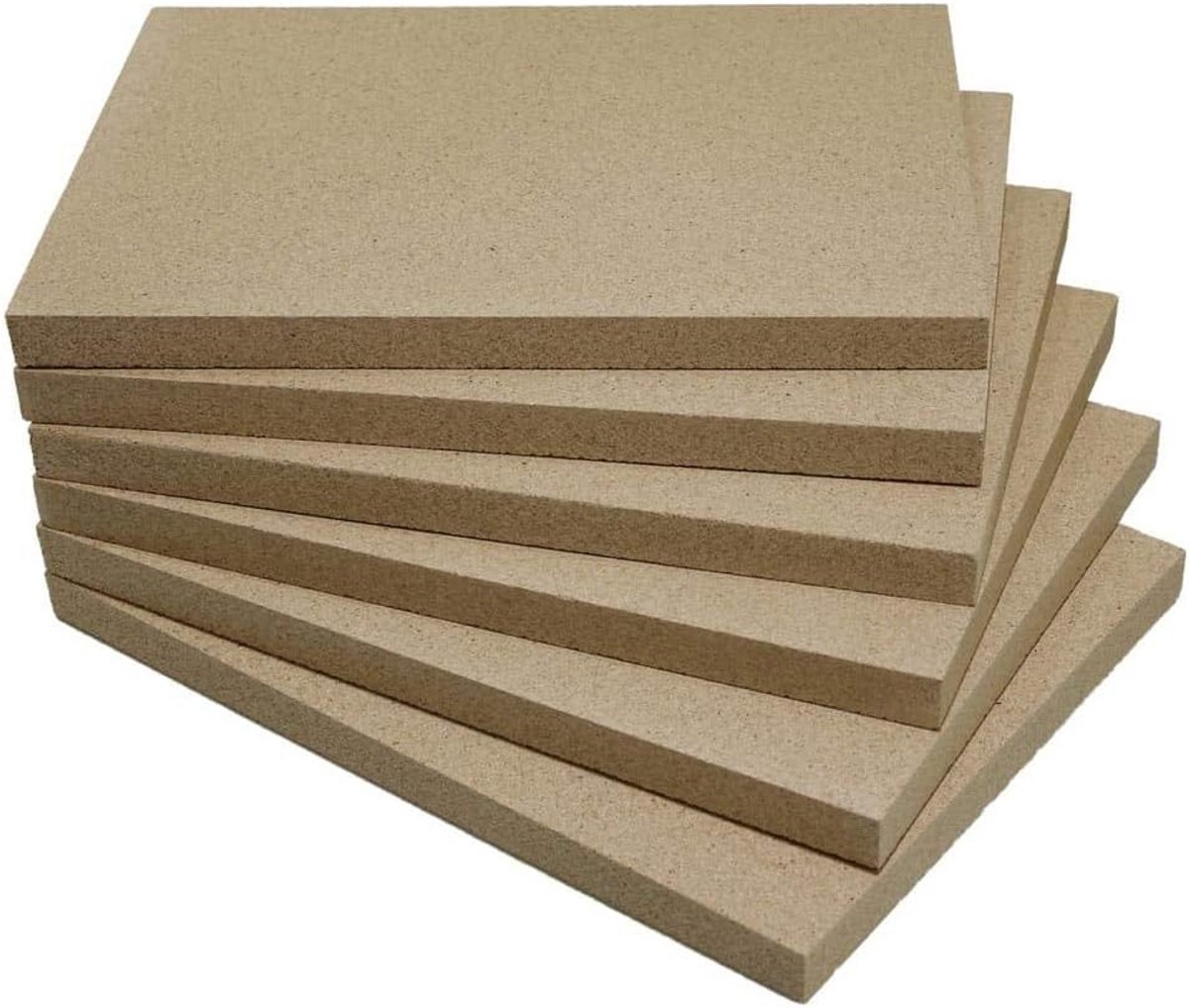 Hittebestendige Vermiculietplaat 40x30x2.5 cm voor Kachel en Open Haard