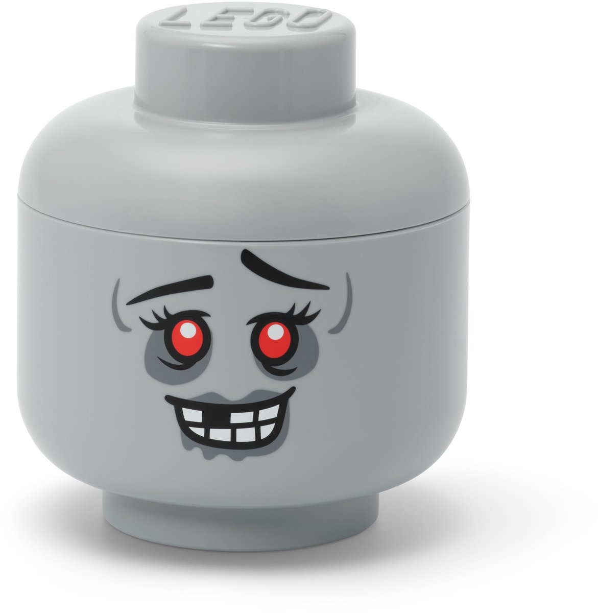 NHG LEGO opbergdoos Storage Head Small Zombie, kunststof, 16 x 18 cm, 40310814