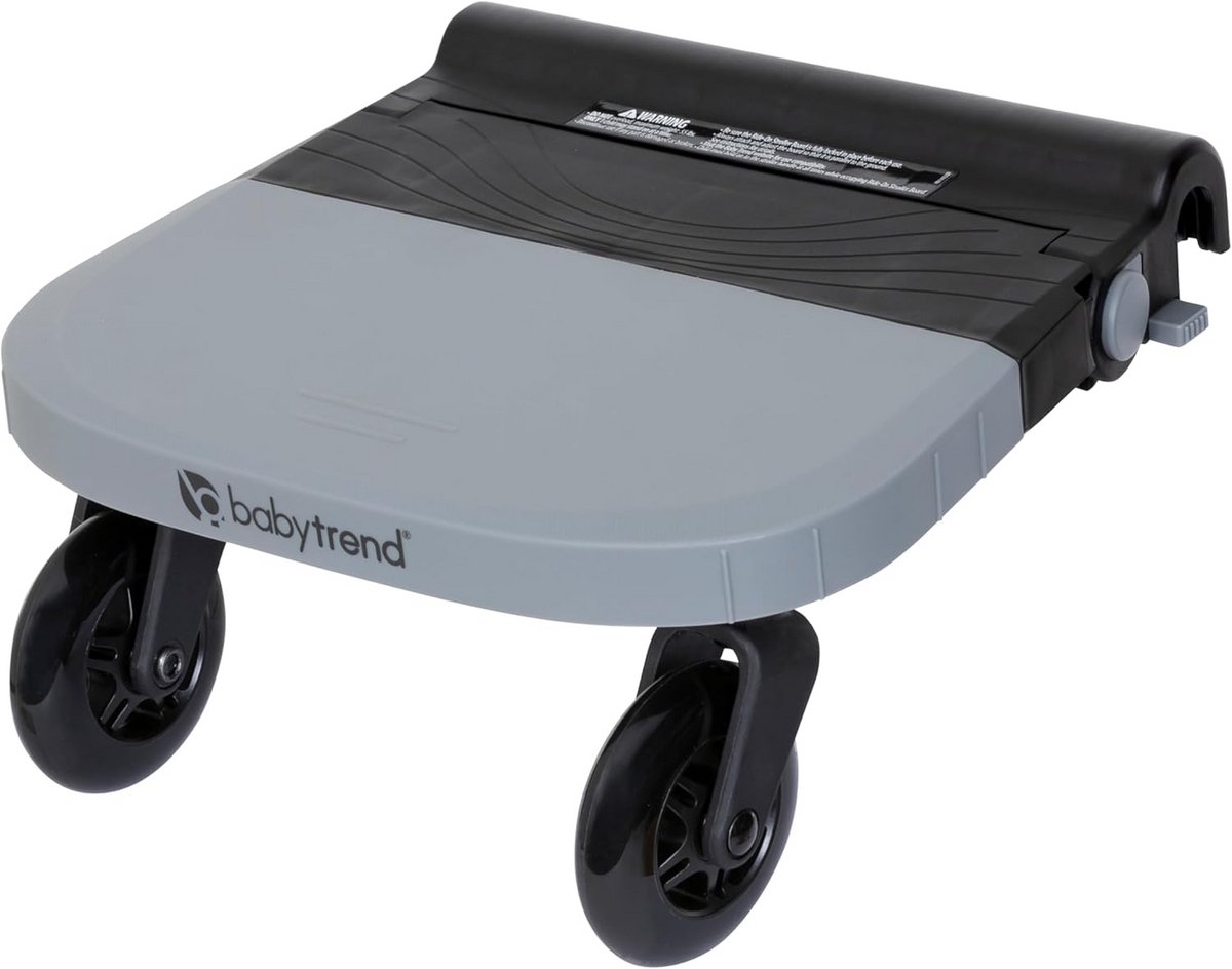 Universeel Meerijdplank voor Kinderwagen - Zwart en Grijs