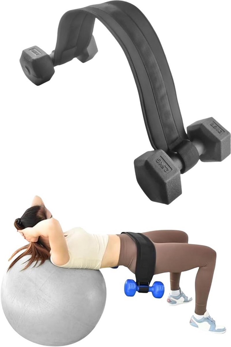 Stabiele Trainingsriem voor Heupstoten en Bilspieren - Ergonomische Gewichtsriem