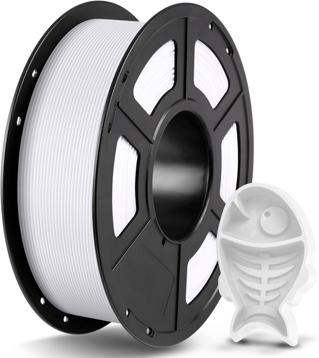 PETG Filament 1.75mm Wit - Hoogwaardig 3D Printmateriaal 1KG - Nauwkeurigheid +/- 0.03mm
