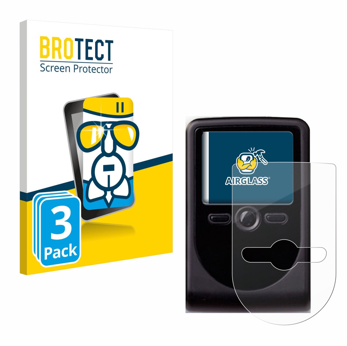 Screenprotector 3 Stuks voor OneSpan DigiPass 760 Beschermglas transparant