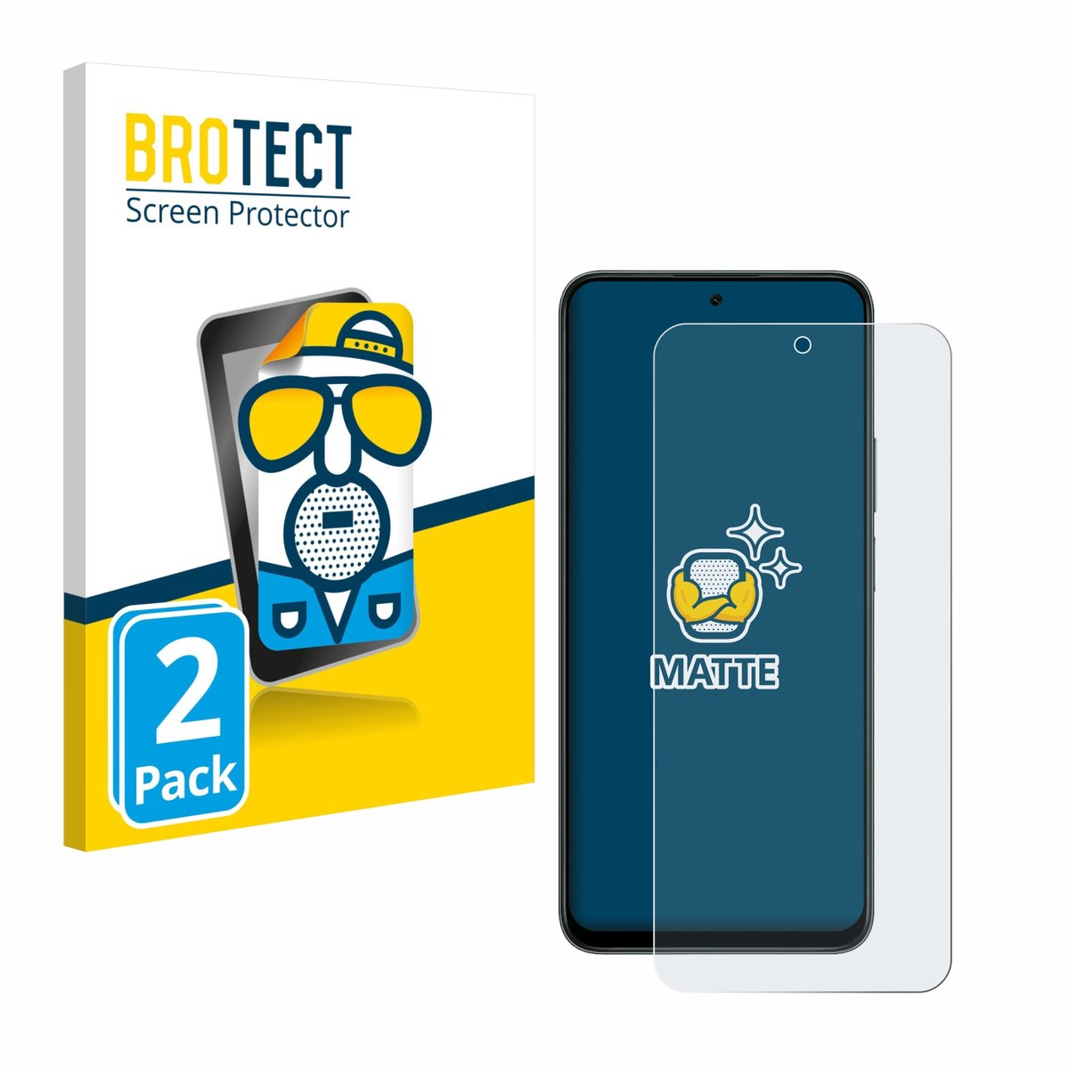 BROTECT - Screenprotector voor Honor X7d 5G - Folie Beschermfolie matte 2 Stuks
