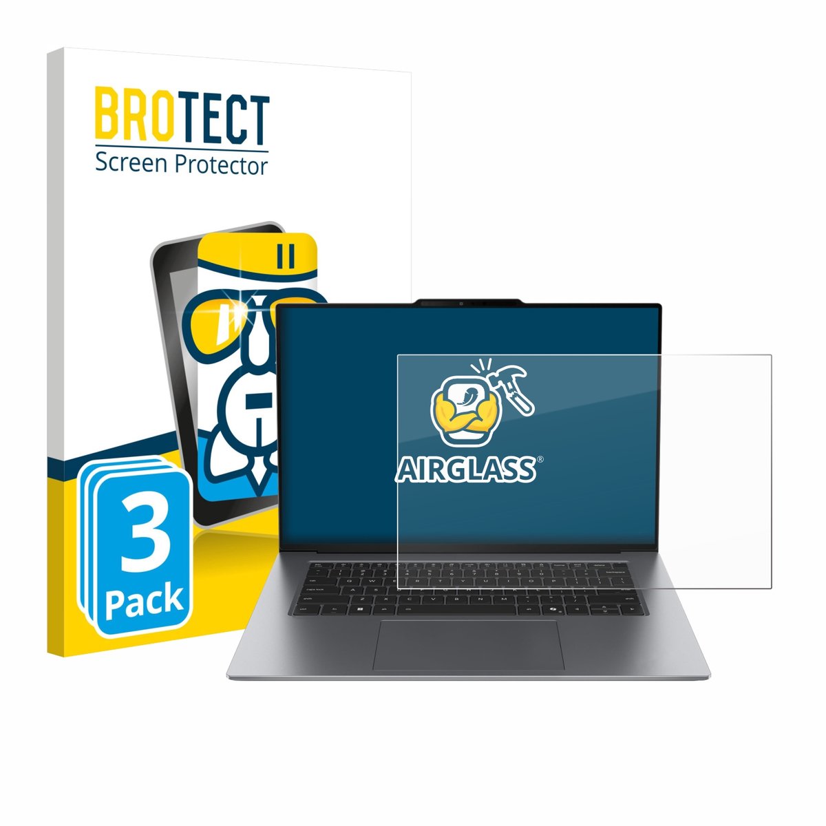 Screenprotector 3 Stuks voor Lenovo ThinkPad X9 14 G1 Beschermglas transparant