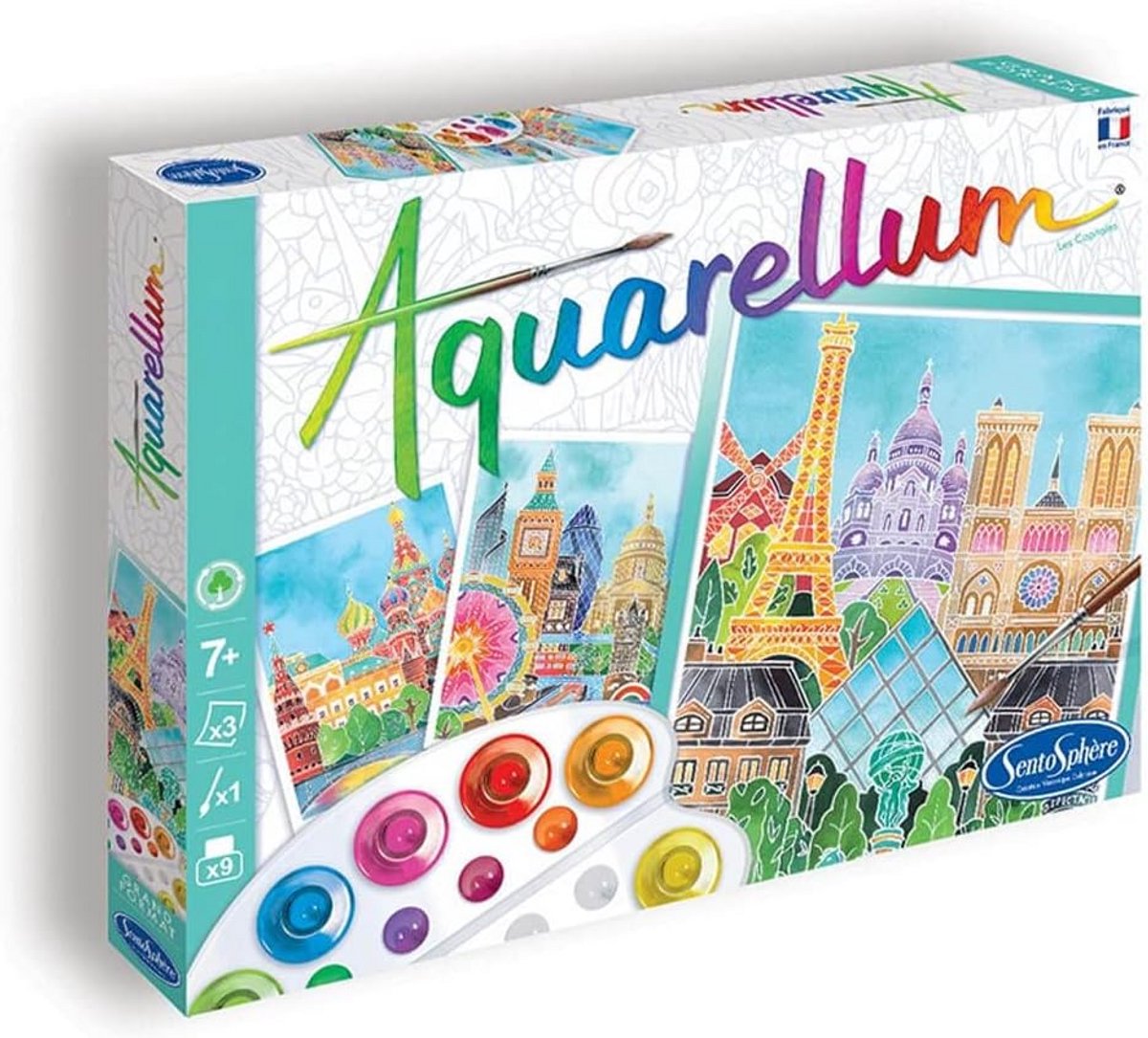 Aquarel Verfset voor Kinderen en Volwassenen - Stadstaferelen