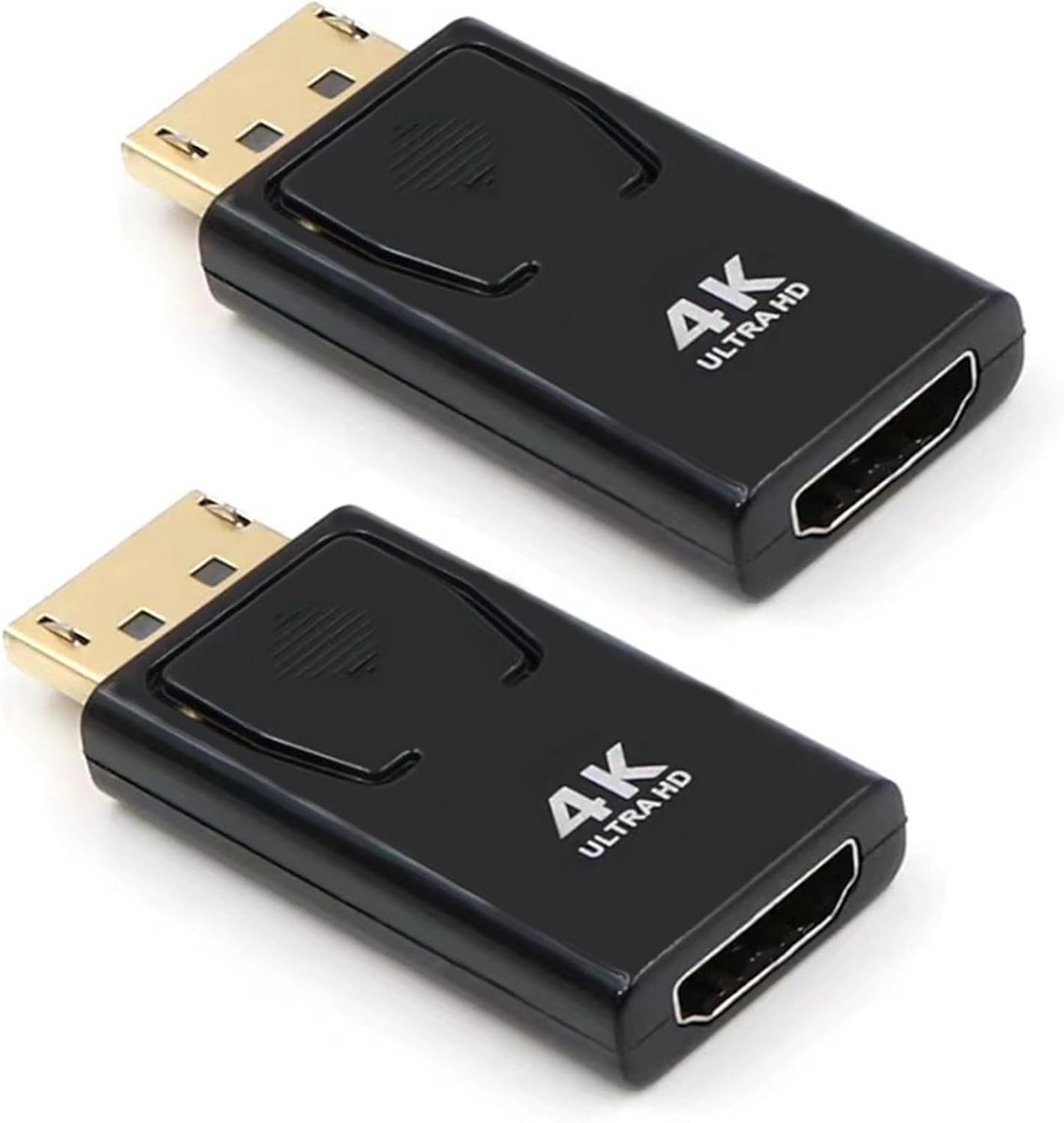 2x DisplayPort naar HDMI Adapter, Ondersteunt 4K Resolutie